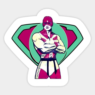 super hero of the green world Sticker